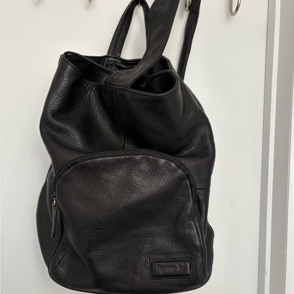 Vintage Tignanello Black Backpack